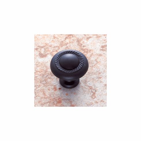 JVJ 70014 Vintage Collection Matte Black Finish 1-1/4" Rope Knob
