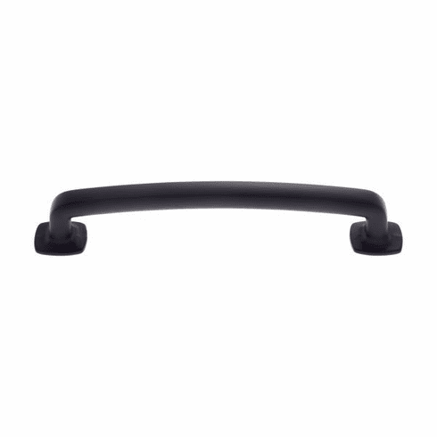 JVJ 70514 Newport Collection Matte Black Finish 128mm c/c Traditional Pull with Square Feet