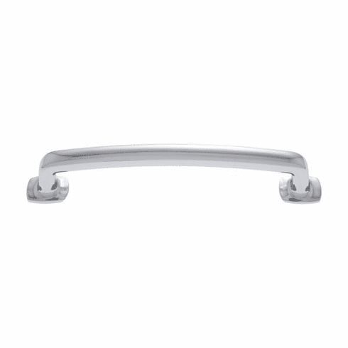 JVJ 70526 Newport Collection Polished Chrome Finish 128 mm c/c Traditional Pull with Square Feet