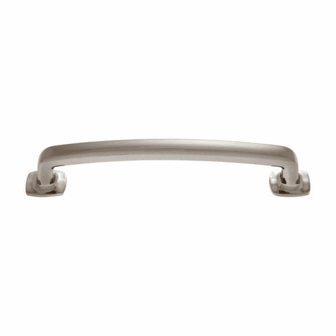 JVJ 70546 Newport Collection Satin Nickel Finish 128 mm c/c Traditional Pull with Square Feet