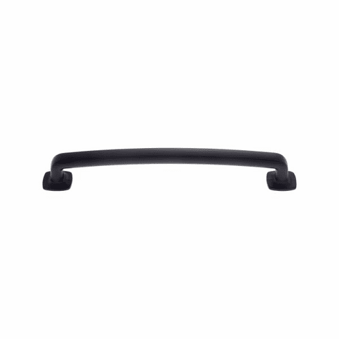 JVJ 70614 Newport Collection Matte Black Finish 160 mm c/c Traditional Pull with Square Feet