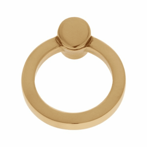 JVJ 72004 Sterling Collection Satin Brass Finish 45 mm Round Ring Pull,  Solid Brass