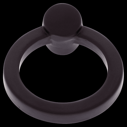 JVJ 72014 Sterling Collection Matte Black Finish 45 mm Round Ring Pull,  Solid Brass