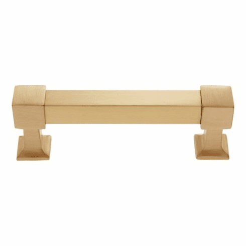 JVJ 72204 Sterling Collection Satin Brass Finish 4" c/c Pull,  Solid Brass