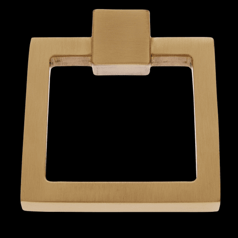 JVJ 72404 Sterling Collection Satin Brass Finish 80 mm Square Ring Pull,  Solid Brass