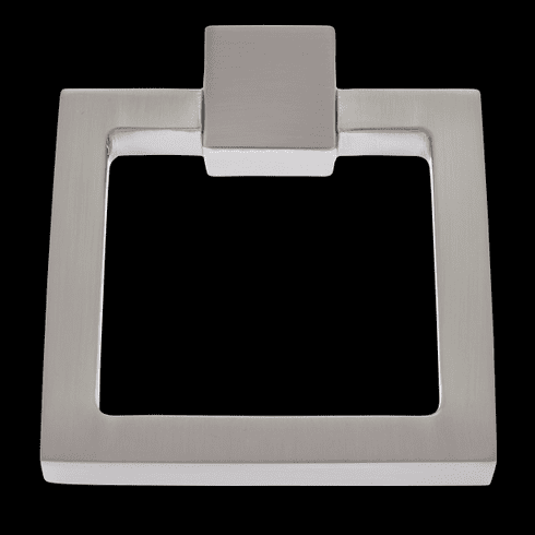 JVJ 72446 Sterling Collection Satin Nickel Finish 80 mm Square Ring Pull,  Solid Brass