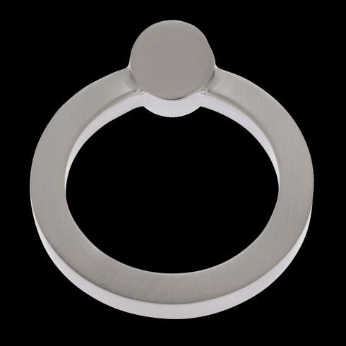 JVJ 72546 Sterling Collection Satin Nickel Finish 80 mm Round Ring Pull,  Solid Brass