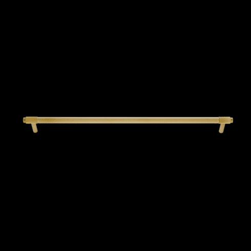 JVJ 80604 Knurled Collection Satin Brass Finish 320 mm c/c (380 mm OA) Knurled End Pull, Brass