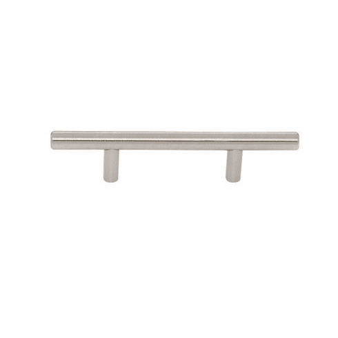 JVJ 87846 Palermo Collection Satin Nickel Finish 3" c/c (6" OA) Bar Pull, Steel (12 mm Diameter)