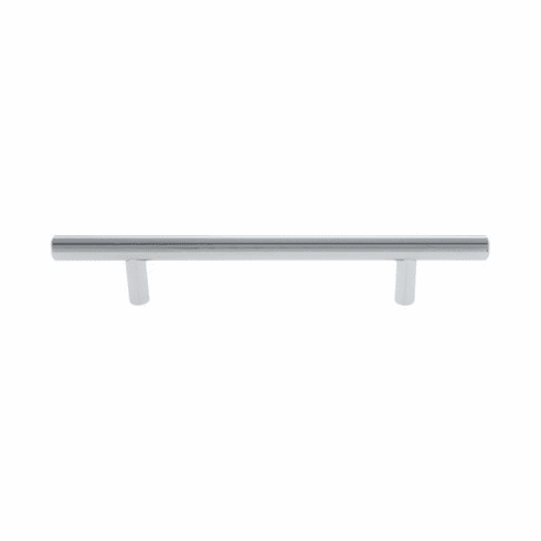 JVJ 87926 Palermo Collection Polished Chrome Finish 5" c/c (8" OA) Bar Pull,  Steel (12 mm Diameter)