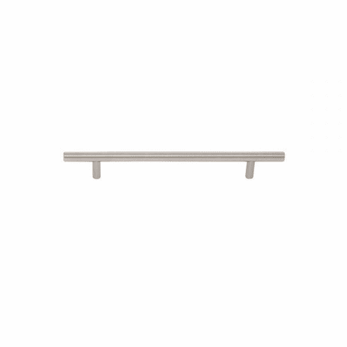JVJ 88546 Palermo Collection Satin Nickel Finish 7" c/c (10" OA) Bar Pull, Steel (12 mm Diameter)