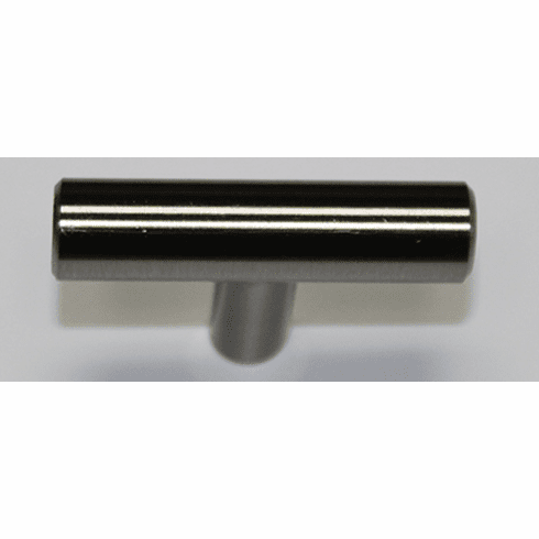 JVJ 89032 Palermo Collection Stainless Steel Finish 48 mm OA Bar Knob, Stainless Steel