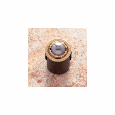 JVJ 90041 Polished Brass Finish 7/8" Drive In Ball Catch Only (No Screws or Strike Plate), Steel