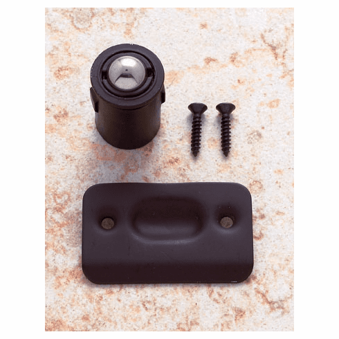 JVJ 90120 Oil Rubbed Bronze Finish 7/8” Drive In Ball Catch (Poly-Bagged), Steel