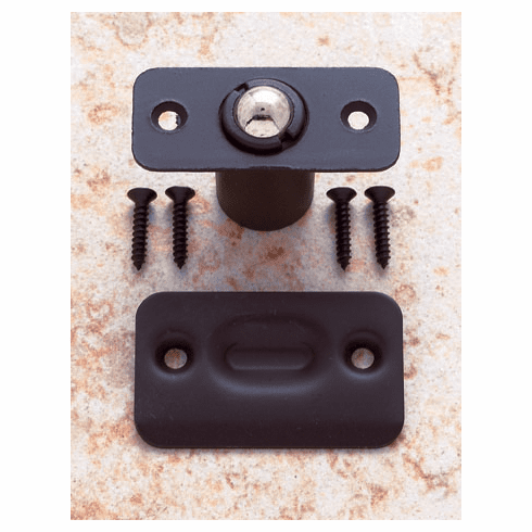 JVJ 90220 Oil Rubbed Bronze Finish 7/8” Radius Corner Ball Catch (Poly-Bagged), Steel