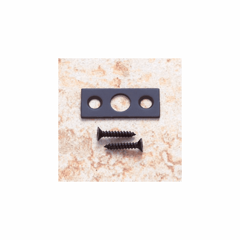 JVJ 90320 Oil Rubbed Bronze Finish Strike w/Screws For 7” Flush Bolt, Solid Brass