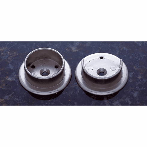 JVJ 90546 Satin Nickel Finish 1-3/8” Diameter Pole Socket, Steel