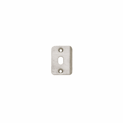 JVJ 90832 Stainless Steel Finish 1-3/16” X 2-1/4” Strike Plate w/ Hole (Bulk), Steel (Patent Pending)