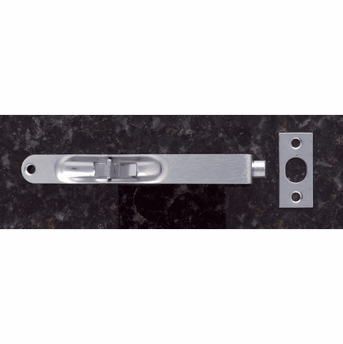 JVJ 91046 Satin Nickel Finish 6 Flush BoltRadius Corner, Composition SB/Steel