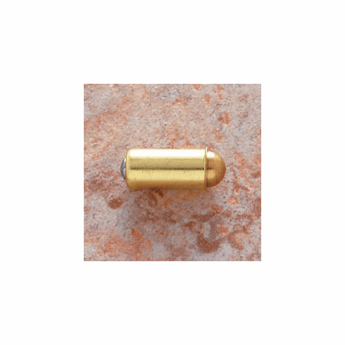 JVJ 92637 Polished Brass Finish 1/2” Diameter Bullet Catch (Polybag) no strike or screws, Brass