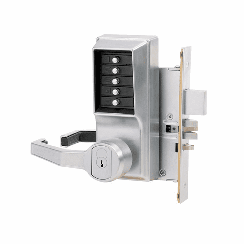 KABA ACCESS L8146-R-26D-41 8100 Series Mechanical Pushbutton Mortise Lever Lock L8146R26D41 L8146 R 26D 41