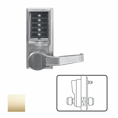 KABA ACCESS LL1012-03-41 L1000 Series Mechanical Pushbutton Cylindrical Lever Lock LL10120341 LL1012 03 41