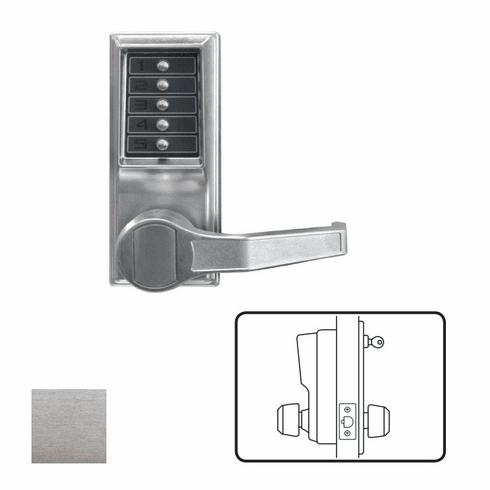KABA ACCESS LR1012-26D-41 L1000 Series Mechanical Pushbutton Cylindrical Lever Lock LR101226D41 LR1012 26D 41