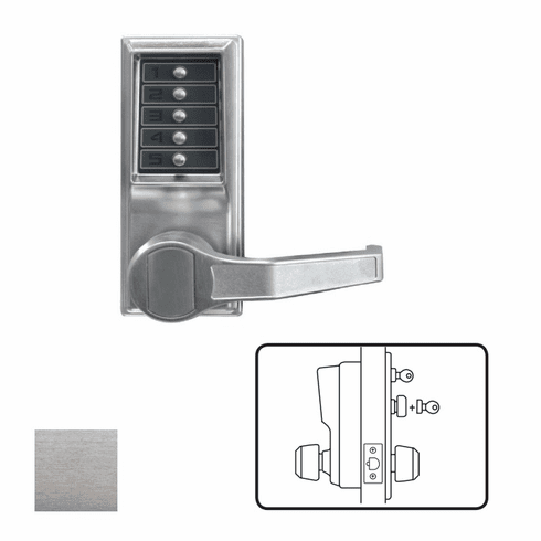 KABA ACCESS LR1032-26D-41 L1000 Series Mechanical Pushbutton Cylindrical Lever Lock LR103226D41 LR1032 26D 41