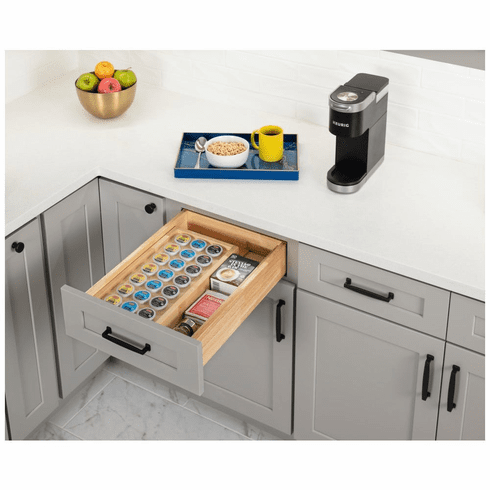 Hardware Resources KCCO15 Adjustable Drop-In Coffee Pod Drawer Insert for 15" Openings