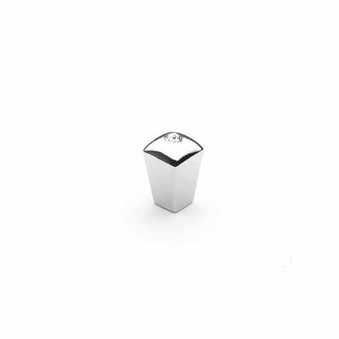 Schaub 299-26 Skyevale, Knob, Polished Chrome with Crystal, 1/2"