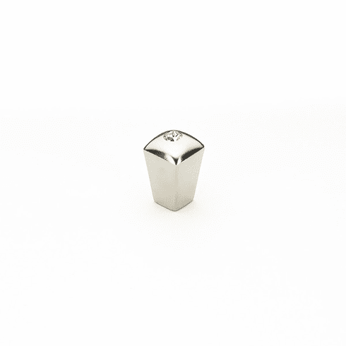 Schaub 299-15 Skyevale, Knob, Satin Nickel with Crystal, 1/2"