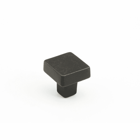 Schaub 789-BB Vinci, Square Knob, Black Bronze, 1-1/4" dia