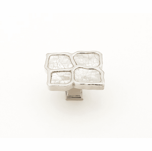 Schaub 664-MOP-PN Mother of Pearl,White Mother of Pearl on Solid Brass,Polished Nickel Finish,1-1/2" dia