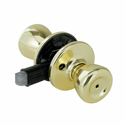 KWIKSET 300M-3-CP Tylo Privacy Mobile Home Lock - Brass