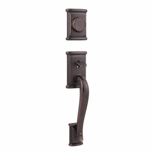 KWIKSET 802ADH-11P-LIP Ashfield Exterior Double Cylinder Handleset Trim 802ADH11PLIP 802ADH 11P LIP