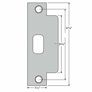 KWIKSET 83846-15A Plainlatch And Deadlatch Strike 8384615A 83846 15A