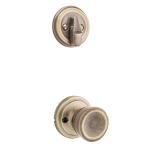 KWIKSET 966A-5-GC Abbey Knob Interior Single Cylinder Handleset Trim 966A5GC 966A 5 GC