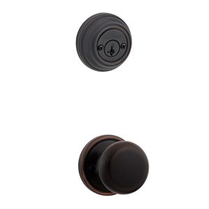 KWIKSET 967H-11P-SMT-GC Hancock Knob Interior Double Cylinder Handleset Trim 967H11PSMTGC 967H 11P SMT GC
