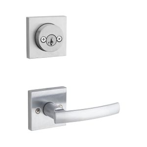 KWIKSET 967SYL-SQT-26-SMT Sydney Lever Interior Double Cylinder Handleset Trim 967SYLSQT26SMT 967SYL SQT 26 SMT