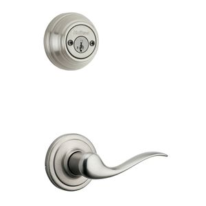 KWIKSET 967TNL-LH-15-SMT Tustin Lever Interior Double Cylinder Handleset Trim 967TNLLH15SMT 967TNL LH 15 SMT