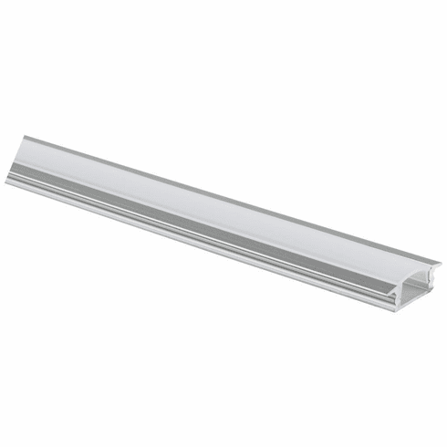 L-002-FR-90 90" 002 Series Recessed Aluminum Profile, Frosted Lens