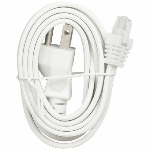 Task Lighting L-BL-PC-05-W 5 ft Plug Cable for 120V Bar Light, White