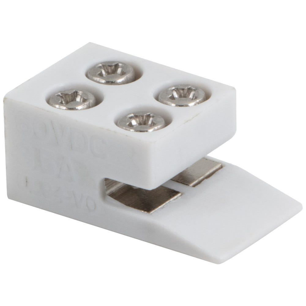 8-10 MM EZ Ramp Connector 100 Pack, White, by Hardware Resources