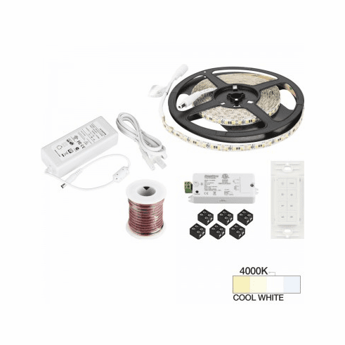 L-VK1Z1A-16-40 illumaLED Vivid Quattro Tape Light Kit 1 Zone 1 Area Kit 16 Feet 4000K Cool White