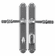 Laforge 2712-92-007 Multipoint System Set - Single cylinder trim set / 92mm c.c. w/o mechanism L:248mm W:30mm P:6mm Black