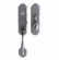 Laforge 2801-160-007 Entrance Handle Set - Complete single cylinder set for 2 1/4" door L:65mm W:38mm P:63mm Black
