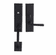 Laforge 2808-144-007 Entrance Handle Set - Complete single cylinder set for 1 3/4" door L:235mm W:63mm P:6mm Black