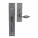 Laforge 2830-100-012 Entrance Handle Set - Trim set without mechanism L:235mm W:66mm Pewter