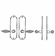 Laforge 4511-09-007 Interior Escutcheon Set - Complete single dummy set L:235mm W:63mm Black