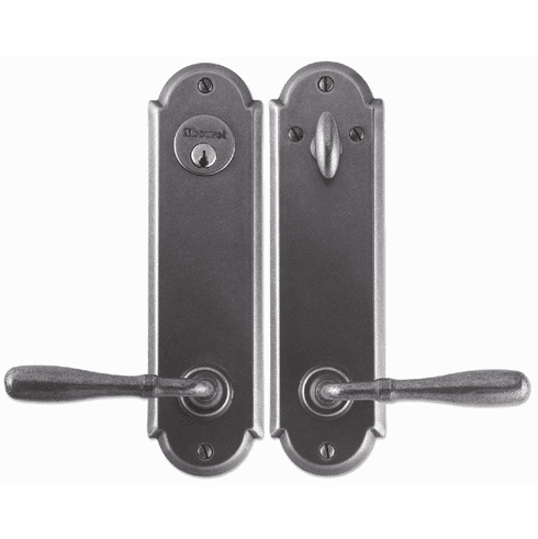 Laforge 4603-144-012 Single Cylinder Mortise Entry Lock set for 1 3/4", L:111mm W:20mm P:67mm, Pewter